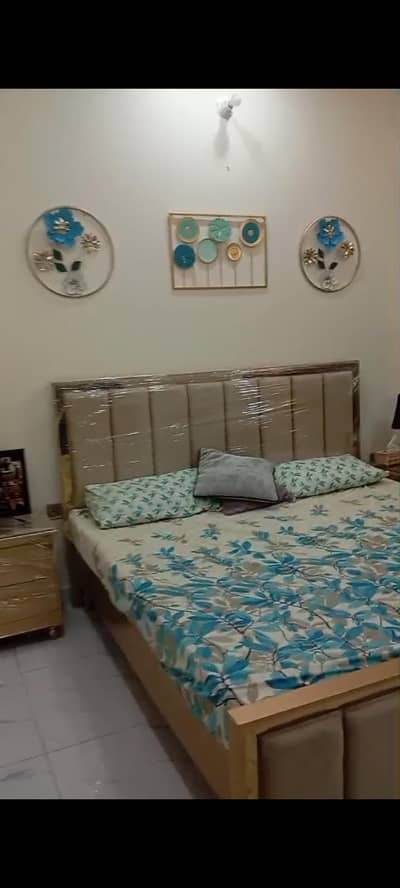 bed with side tables for sale