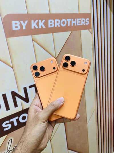 Iphone 17 pro max jv used available 256gb orange blue