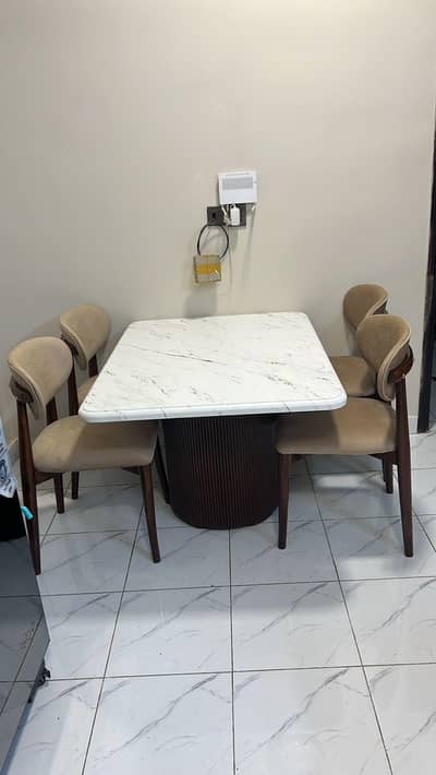 elegant marble dining set  new brand