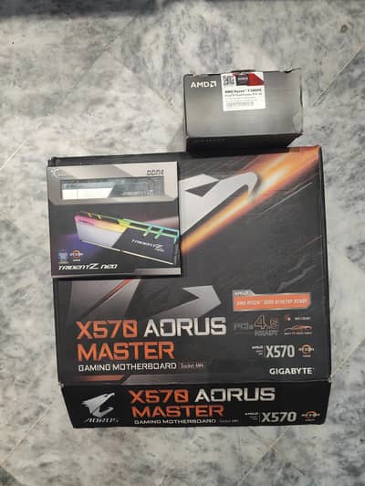 RYZEN 5800X, X570 AORUS MASTER MOBO, 32GB 4000MHZ CL18 RAM