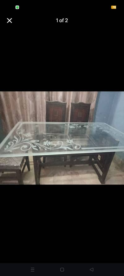 Dinning table with 6 chairs