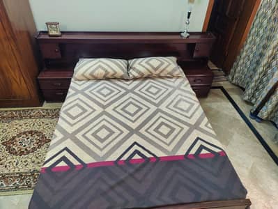 Queen Double Bed + Dressing Table