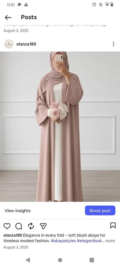 Abayas are available