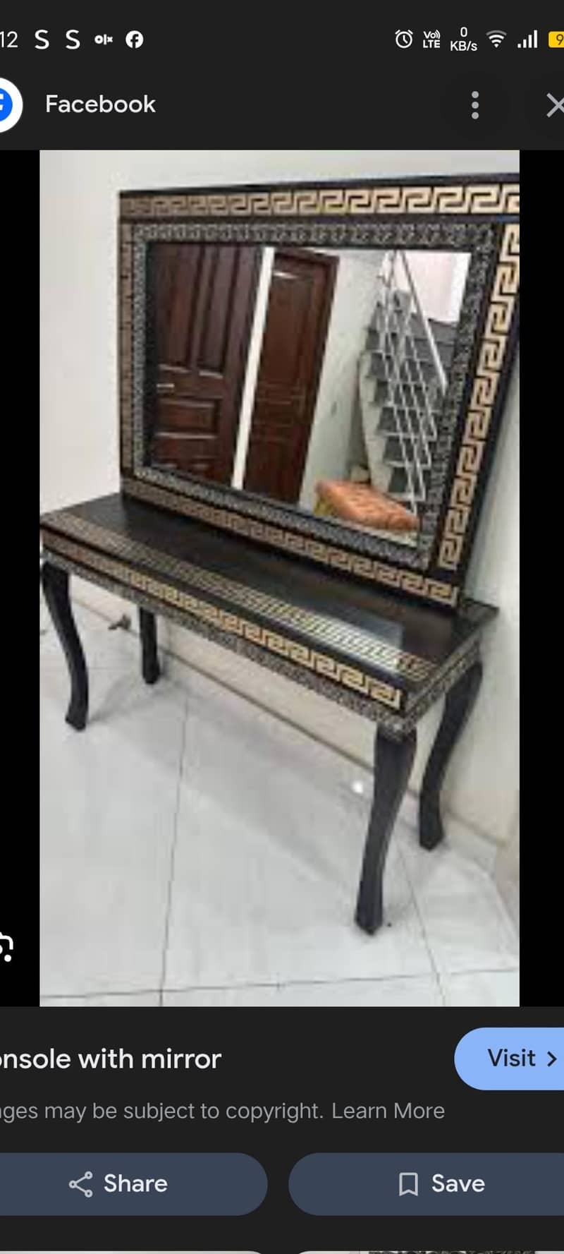 console mirror n table 1