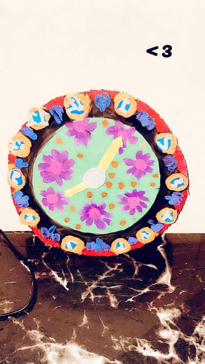 hand made clock. for sale