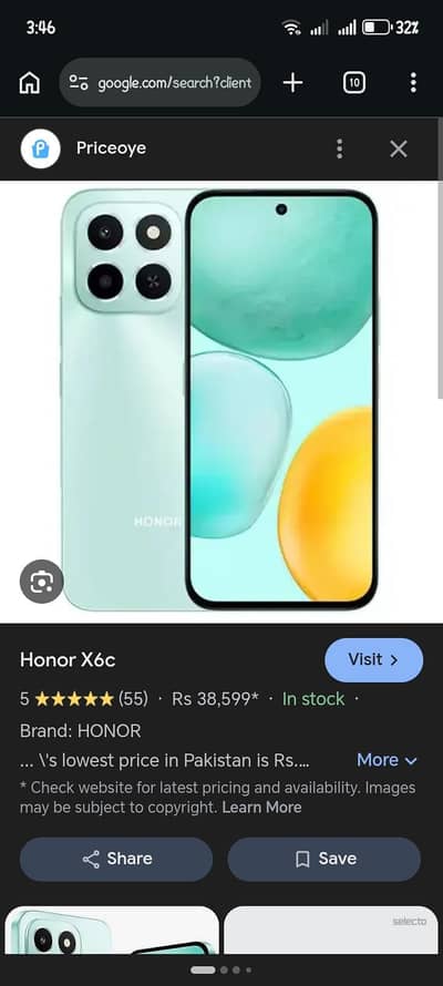 Honor x6c 6 , 256