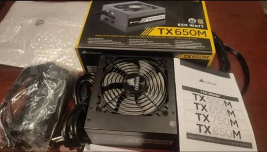 Corsair TX650M 650W Semi Modular 80 Plus Gold PSU - Brand New