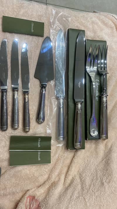 Authenticity christofle Paris silverware set premium