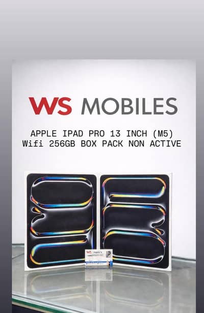 apple ipad pro 13 inch M5 chip 256GB box pack