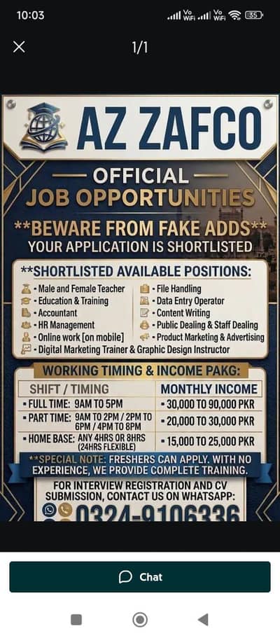 Lahore jobs