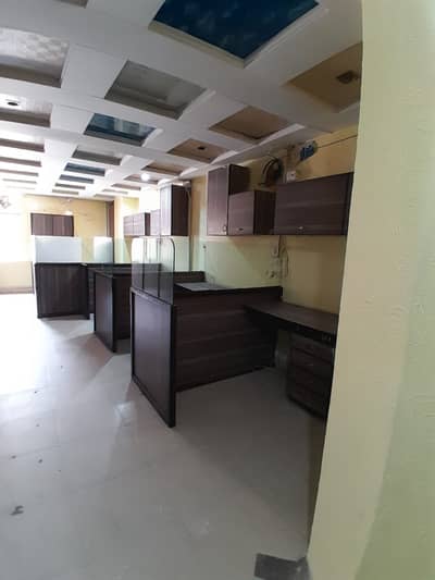 sami furnished office for rent 960sqft in shahar e Faisal.