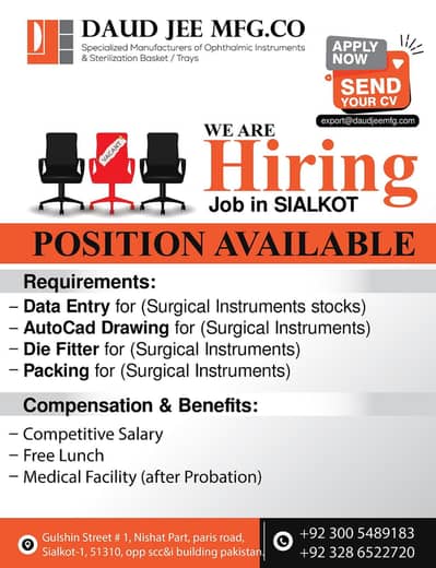 Hiring Labour For Surgical Instruments