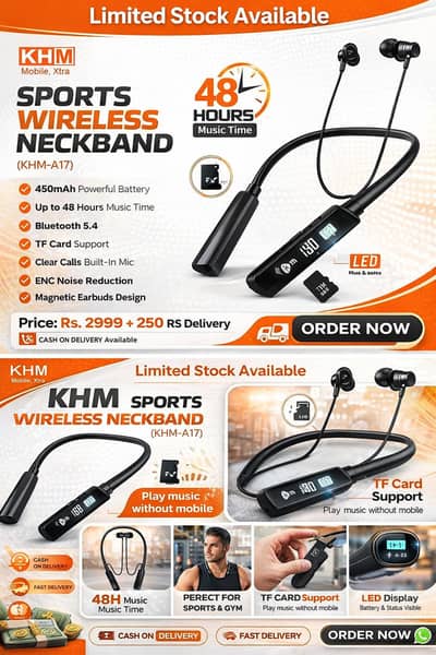 KHM Sports Wireless Neckband (KHM-A17)