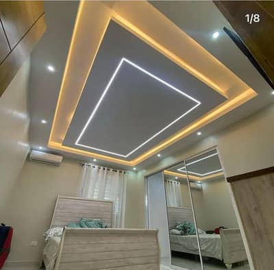 gypsam celling / pop  celling / pvc cellling / gypsam board celling /