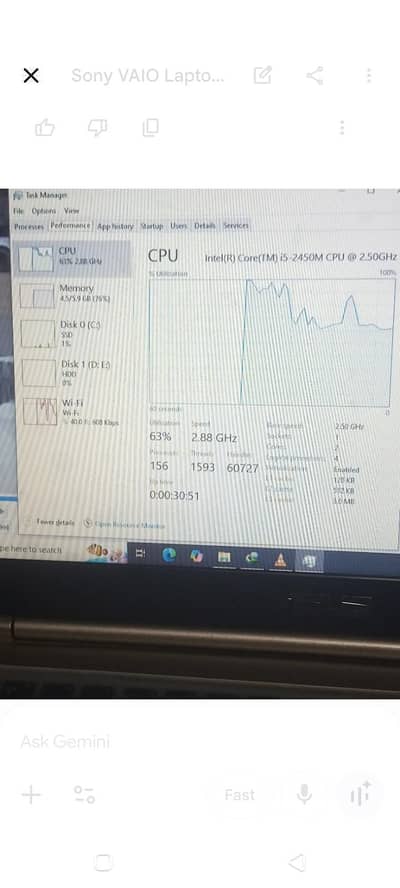 Asus Metallic Core i5 | 6GB RAM | 120GB SSD + 320GB HDD | Fast