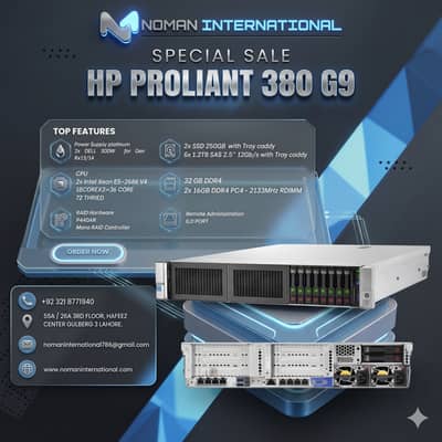 HP PROLIANT DL 380 GEN 9 | Server | Dual Intel Xeon E5-2650 V4 24C/4