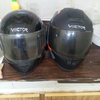 Want to sell my two helmets both are in 10x10 condition
