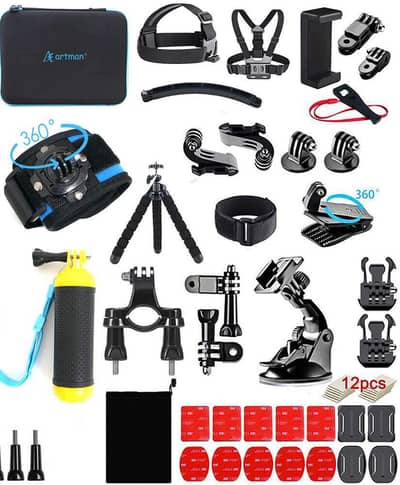 Gopro hero 10 camera  Accessories KIt Box