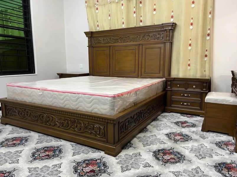 Solid Wodden Bed Set 0