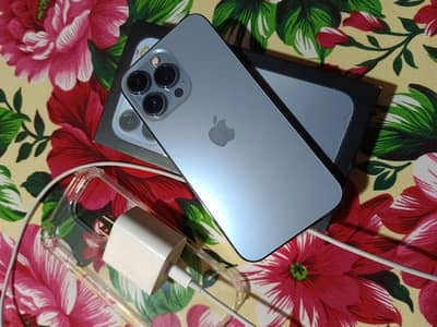 iPhone 13pro PTA approved 10by10 condition with complete box ma majood