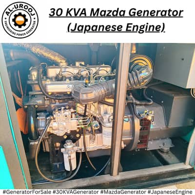 30 KVA generator price in Pakistan  Japanese generator for sale  Mazda