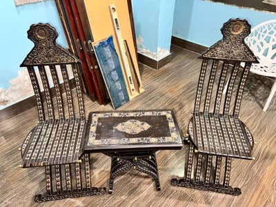 Luxury Coffee Chair Set / Room Chairs / Center Table /Chaniyoti Chairs
