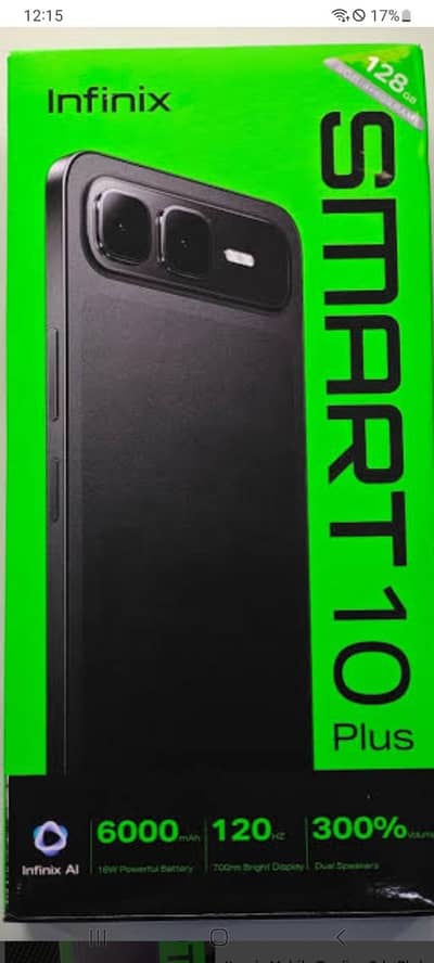 infinix smart 10plus 4+4/128 box pack box open bi ni hua