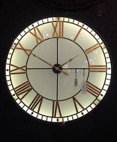 Full Size metal wall clock 4 feet