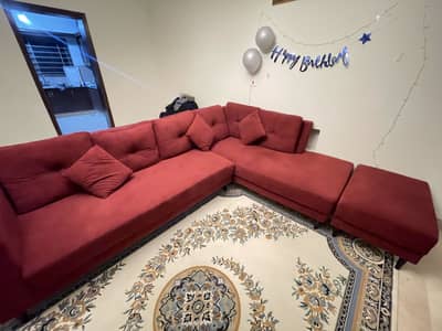 7 seater L shaped sofa .