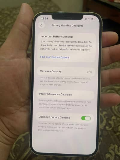 12 pro max PTA approved 256gb full genuine phone 1 hand use with box