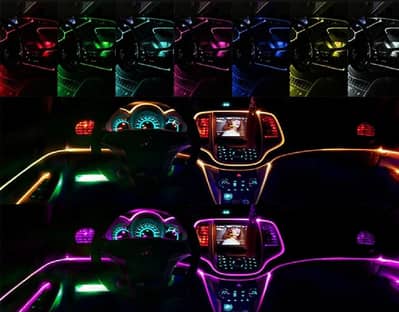 Car Dashboard Neon Light Car Interior Decorative