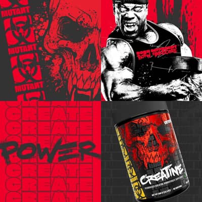 Mutant Creatine - Creatine Monohydrate Micronized Powder - Creatine Po