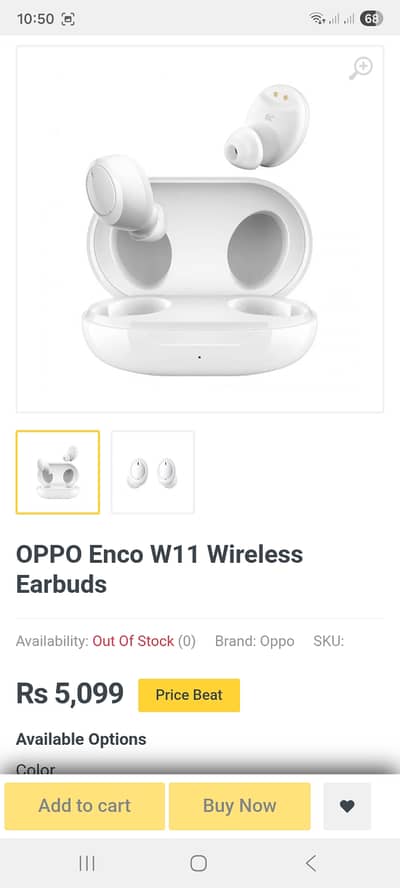 Airbuds oppo enco w11