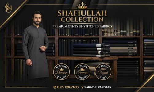 Men’s Suit Unstitched– Luxury Light Shade Collection