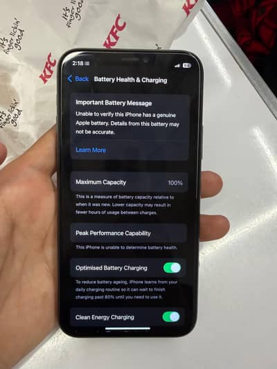 iphone 11 pro 64 gb memory 100 BH%