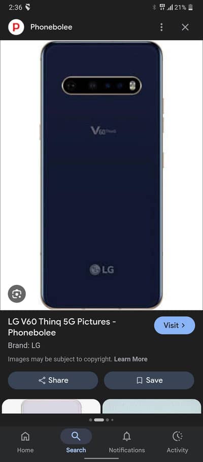 LG V60 5g 8/128 urgent sale