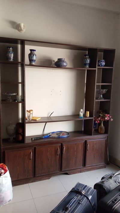 Almare or shoes rack 3 one computer holde table and one tv