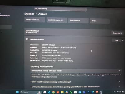 Hp elite book 8th gen ha 16/256 memory ha baki ap pic ma dakh Sakta ha
