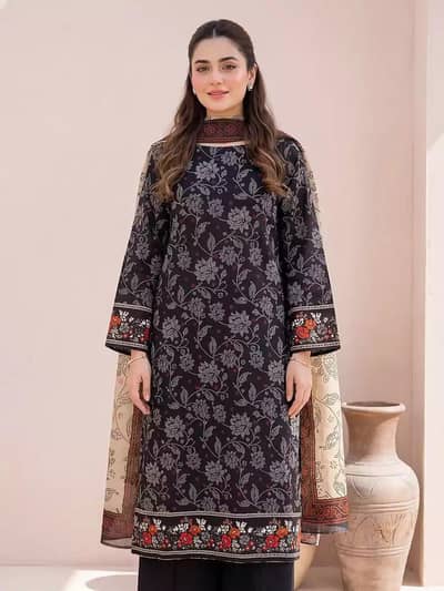 LAWN ORIGINAL 3 PEACE SUIT, MUNAR JACQUARD RUPATTA