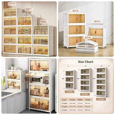 Foldable Storage Cabinet (4 & 5 Layers)