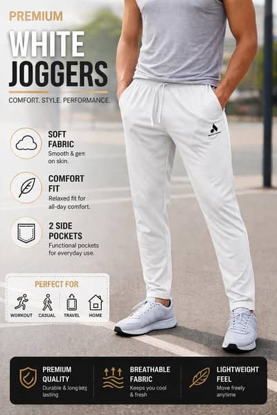 Men’s Stylish Trouser–Comfortable Casual & Gym Wear delivery available