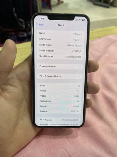 i phone xs max PTA approved 03128653954 is num py phone kare plzz