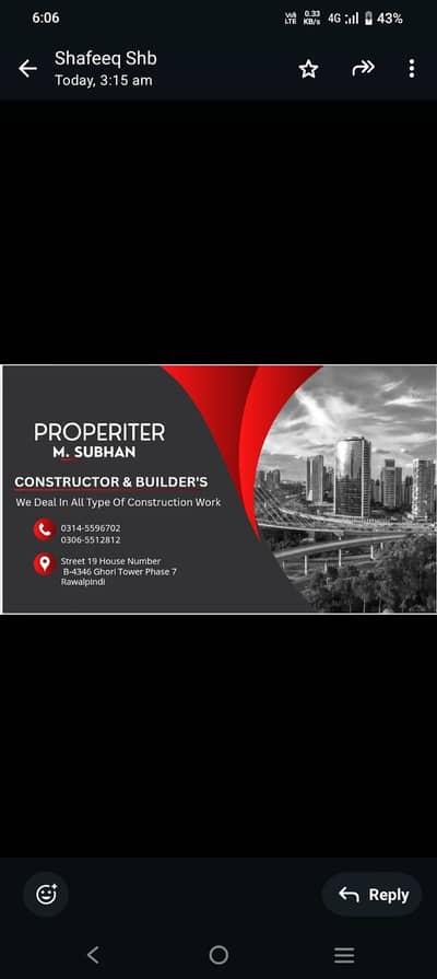 We provide consultancy services in all types of Construction projects.