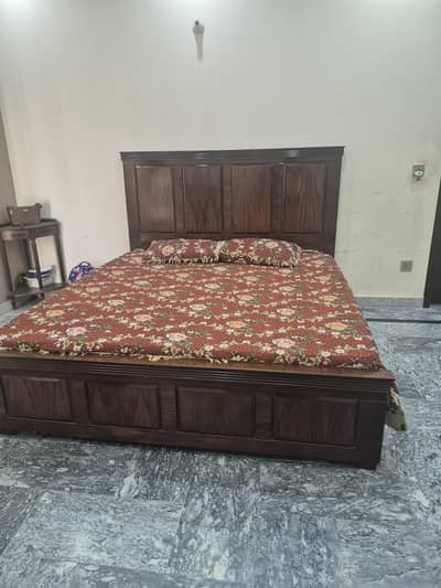 bed with ortho mattress