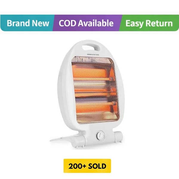 FSF Electric Room Heater 400W/800W – Compact Halogen Heater with Dual Power and Safety Features for Quick Warmth