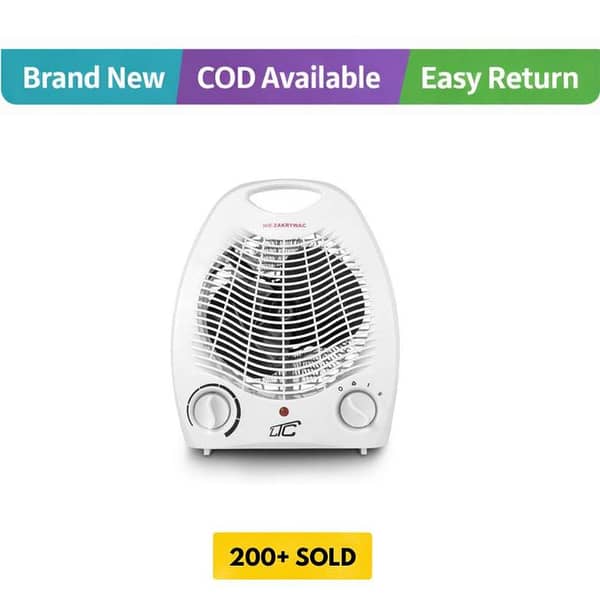 Multilevel Fan Heater with Adjustable Room Thermostat and Automatic Temperature Control
