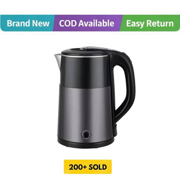 FLEXY 2.5L 1500W Stainless Steel Electric Kettle | Portable Water Boiler, Instant Heater, Tea Maker | Features Auto Shut-Off, Boil-Dry Protection, 360° Base, Cool Handle