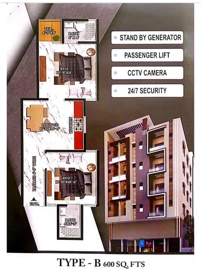 Apartment on 3 years installments