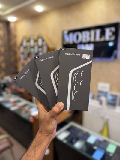 Box Pack Samsung Galaxy S26 Ultra 12/512GB PTA Approved 1 Year Warran