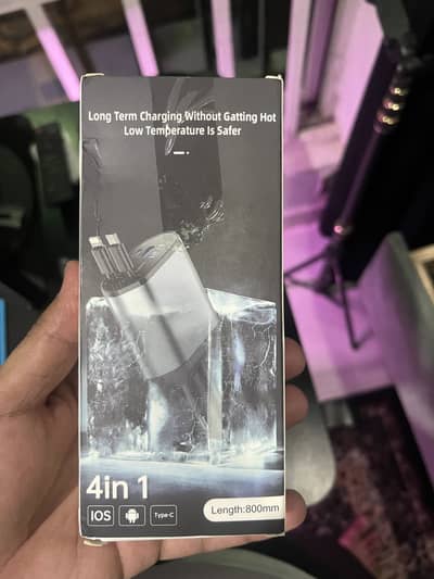 4 in 1 Car Super Fast Charger Plus Stainless Steel Car Lock